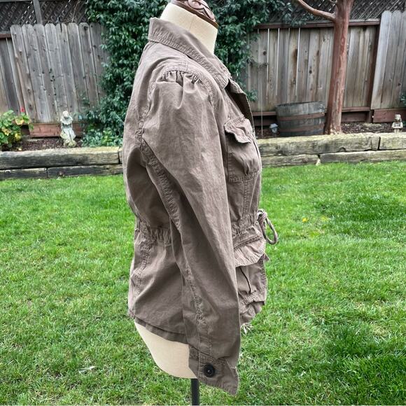 Converse One Star Khaki Collared Button Up Shirt Women's Size Medium - Picture 10 of 10